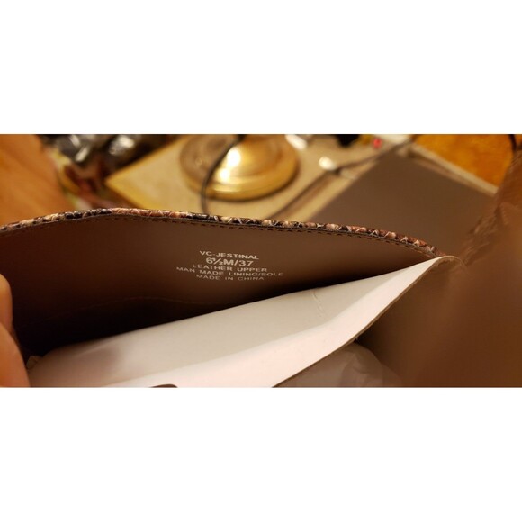 Vince Camuto Jestinal python print Leather Platform Boot 6.5M New - Picture 8 of 8